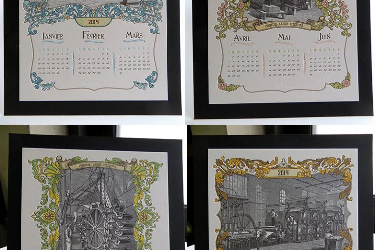 Badcass - Calendrier 2014 en letterpress