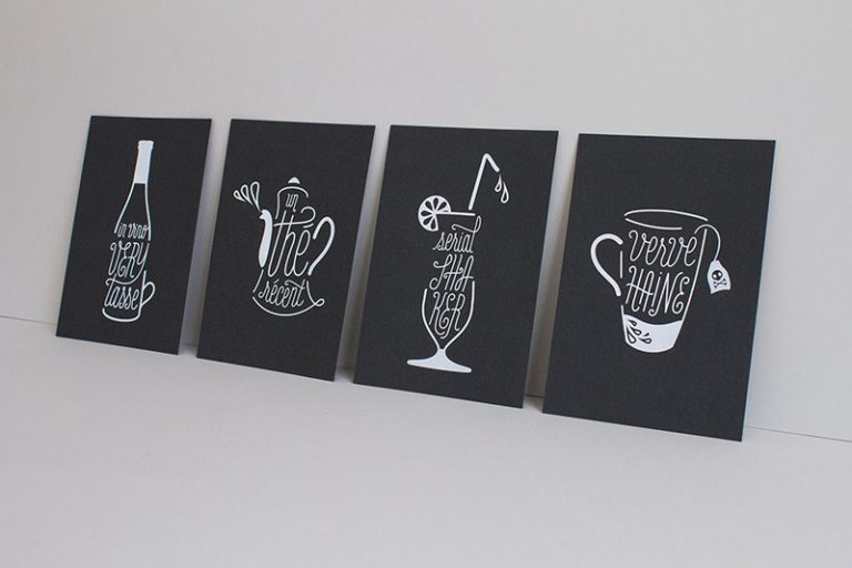 Badcass - Série de cartes en letterpress