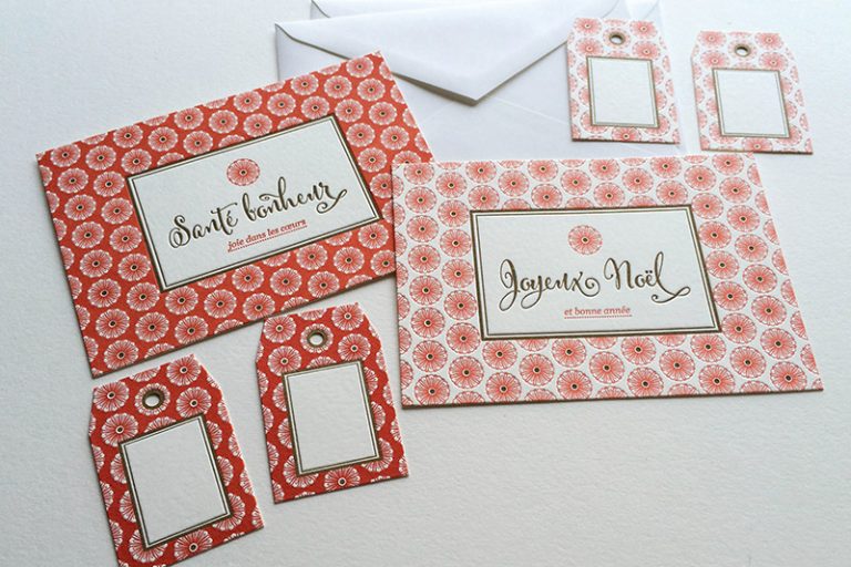 Badcass - Carte de Noël en letterpress