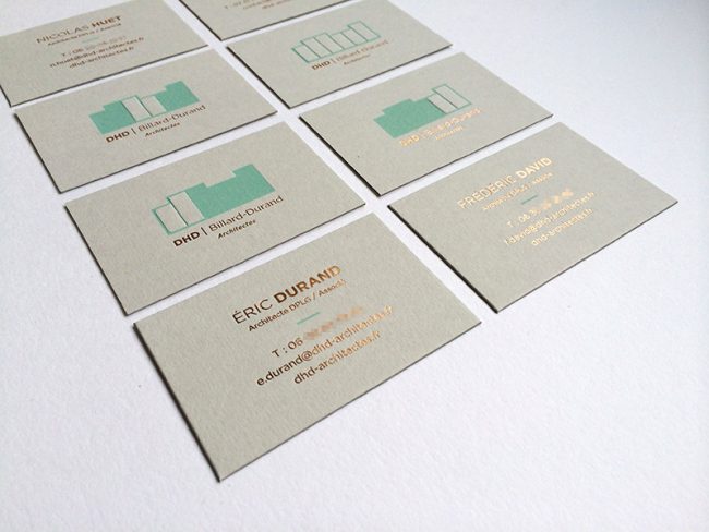 Badcass - Carte de visite en letterpress - Architectes