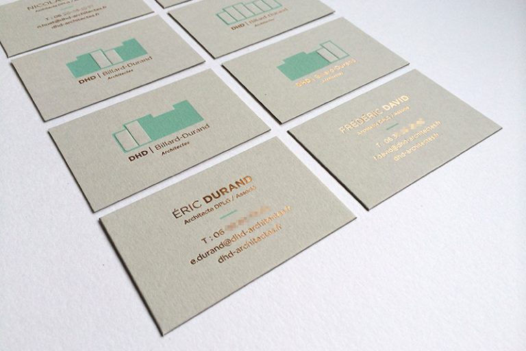 Badcass - Carte de visite en letterpress - Architectes
