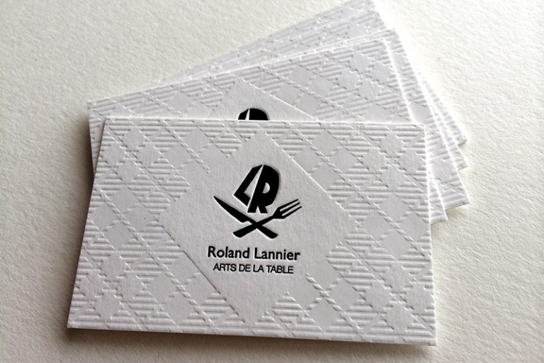 Badcass - Carte de visite en letterpress - Arts de la table