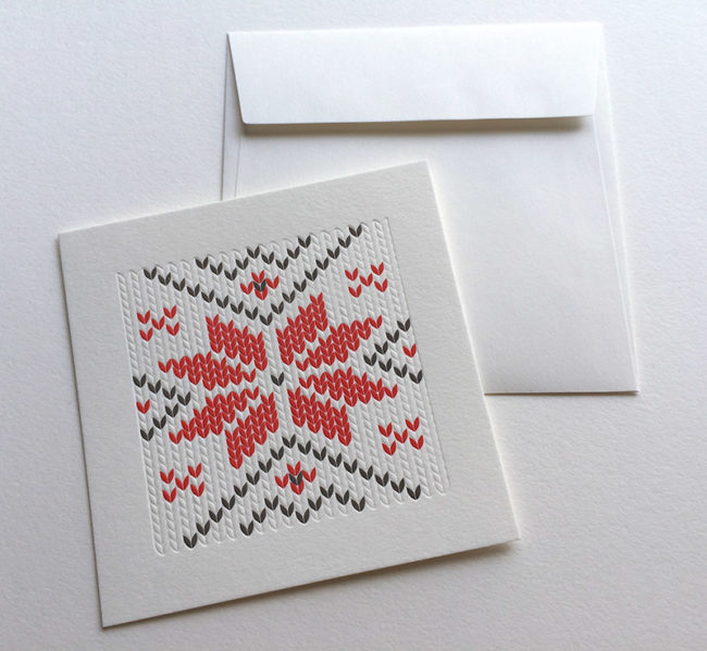 Badcass - Carte de Noël en letterpress
