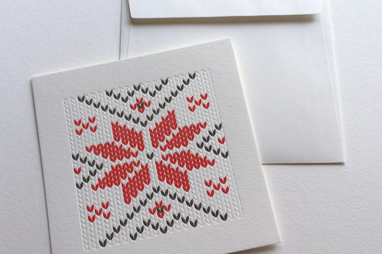 Badcass - Carte de Noël en letterpress