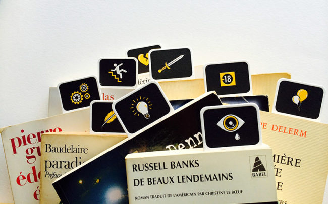 Badcass - Lot de marque-pages en letterpress