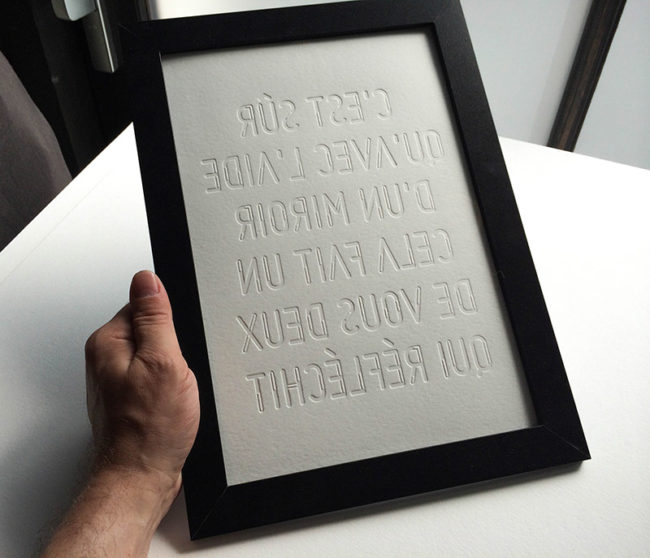 Badcass - Affiche en letterpress