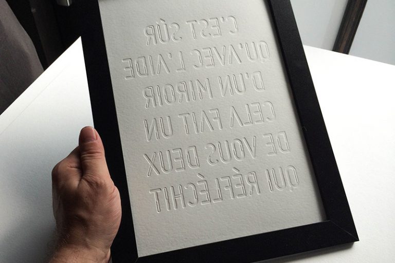 Badcass - Affiche en letterpress