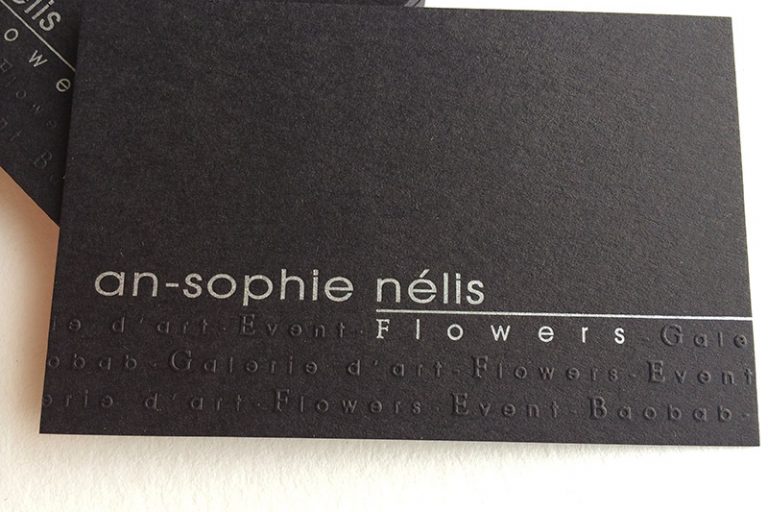 Badcass - Carte de visite en letterpress - Fleuriste