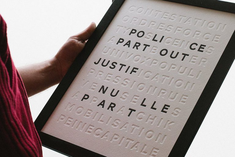 Badcass - Affiche en letterpress