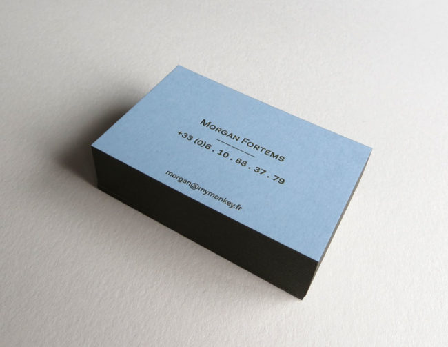 Badcass - Carte de visite en letterpress - Direction artistique