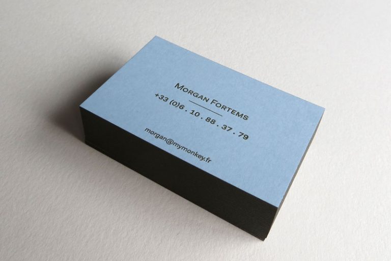 Badcass - Carte de visite en letterpress - Direction artistique