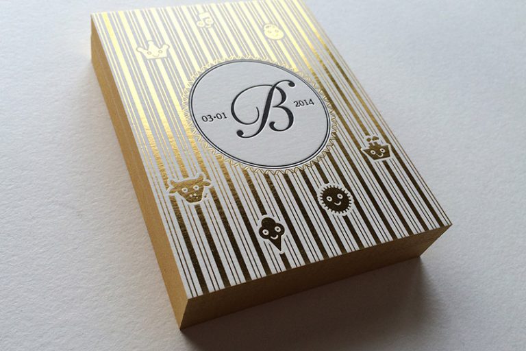 Badcass - Faire-part de naissance en letterpress