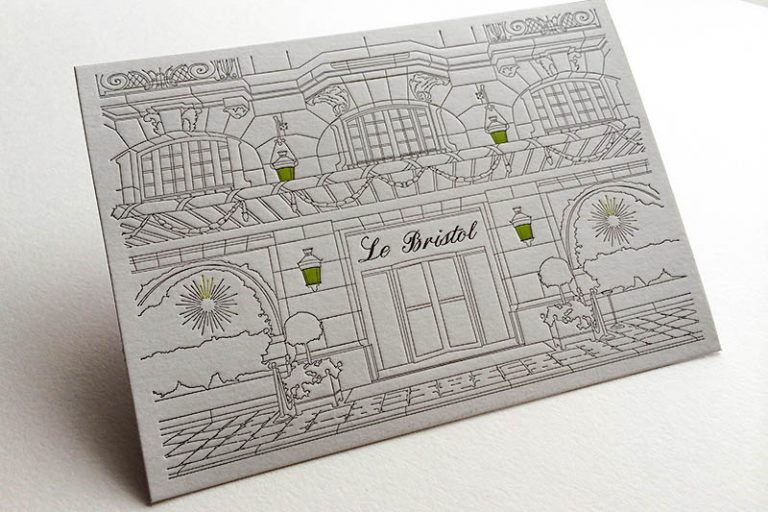 Badcass - Invitation en letterpress - Hôtel de luxe et restaurant