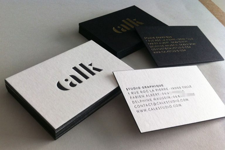 Badcass - Carte de visite en letterpress - Studio graphique