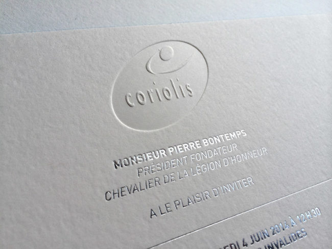 Badcass - Invitation en letterpress