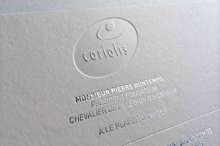 Badcass - Invitation en letterpress
