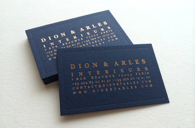 Badcass - Carte de visite en letterpress - Intérieurs