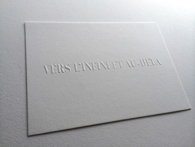 Badcass - Invitation en letterpress - Exposition et vernissage