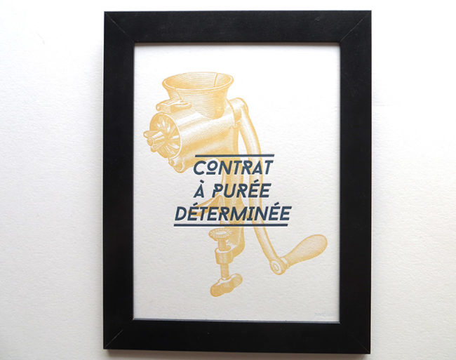 Badcass - Affiche en letterpress