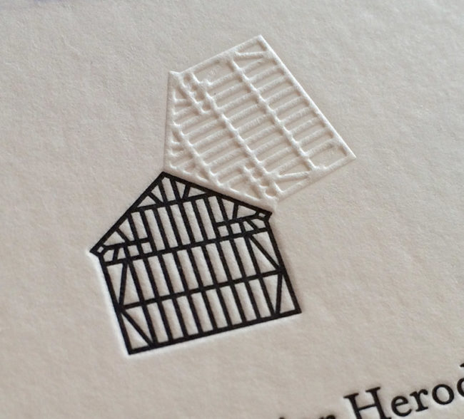 Badcass - Carte de visite en letterpress Knit design and consulting