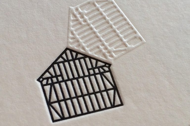 Badcass - Carte de visite en letterpress Knit design and consulting