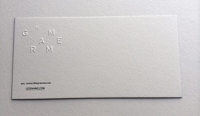 Badcass - Carte de visite et carte de correspondance en letterpress - Joaillerie