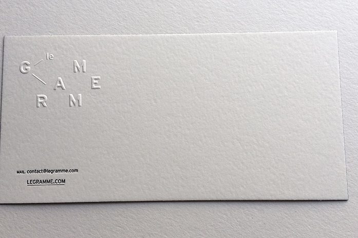 Badcass - Carte de visite et carte de correspondance en letterpress - Joaillerie