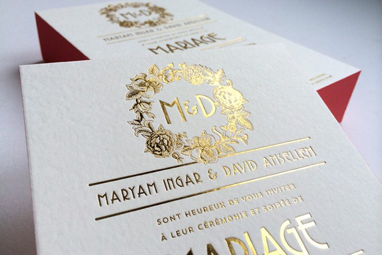 Badcass - Faire-part de mariage en letterpress