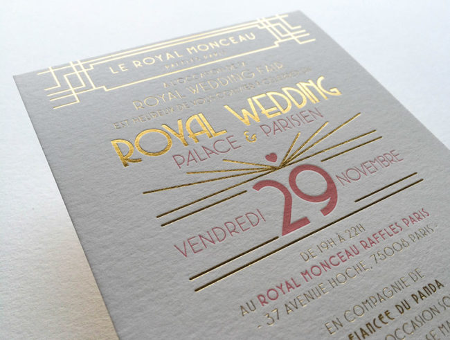 Badcass - Invitation en letterpress - Salon du mariage