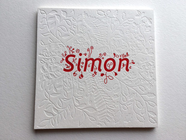 Badcass - Faire-part de naissance en letterpress