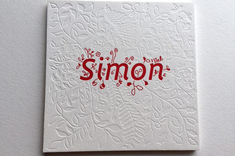 Badcass - Faire-part de naissance en letterpress