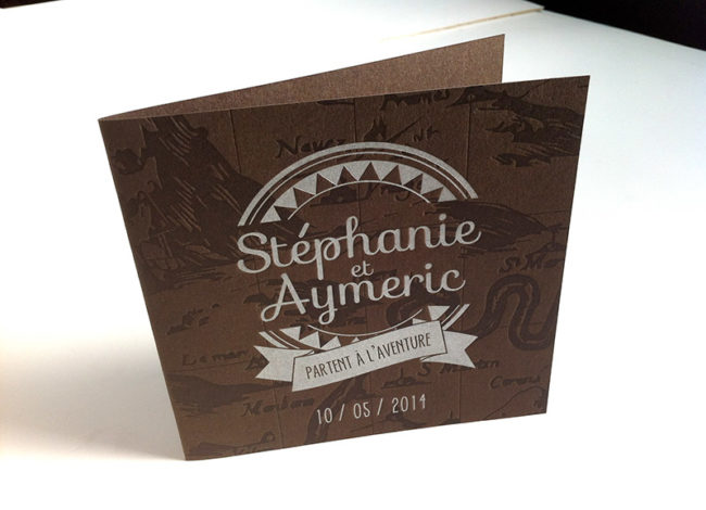 Badcass - Faire-part de mariage en letterpress