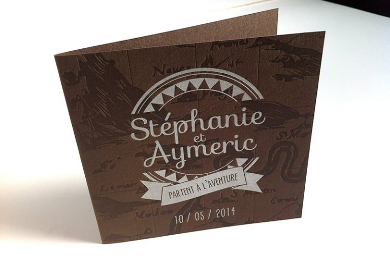 Badcass - Faire-part de mariage en letterpress