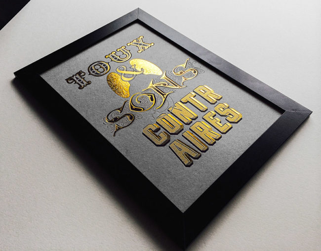 Badcass - Affiche en letterpress