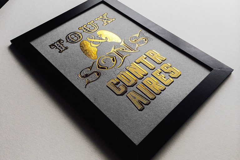 Badcass - Affiche en letterpress