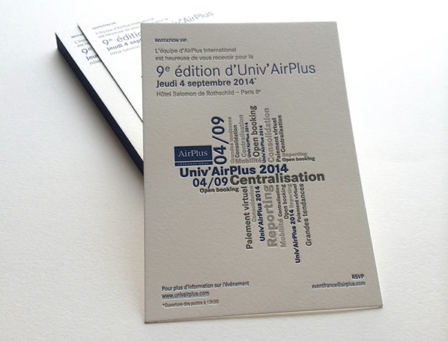 Badcass - Invitation en letterpress