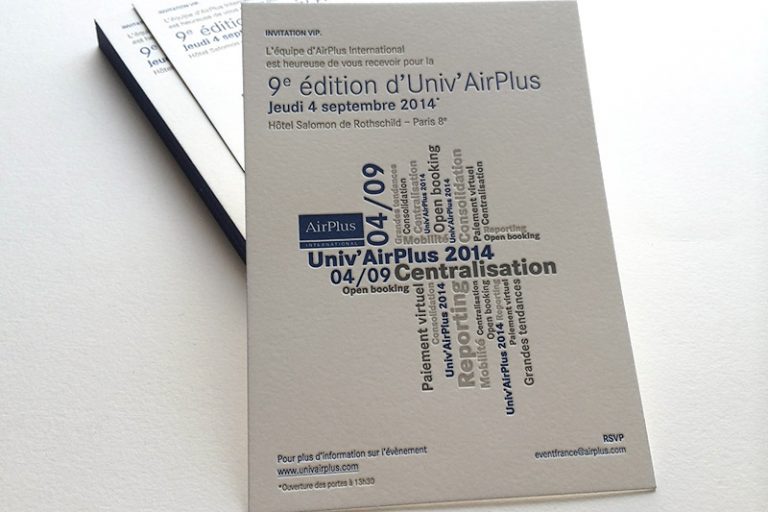 Badcass - Invitation en letterpress