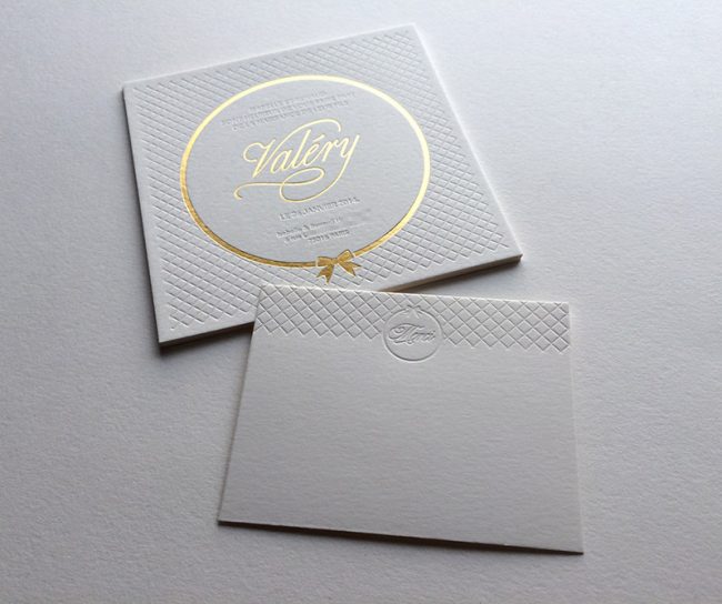 Badcass - Faire-part de naissance et carte de remerciement en letterpress