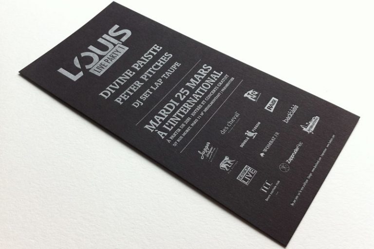 Badcass - Flyer en letterpress - DJ Set et concerts