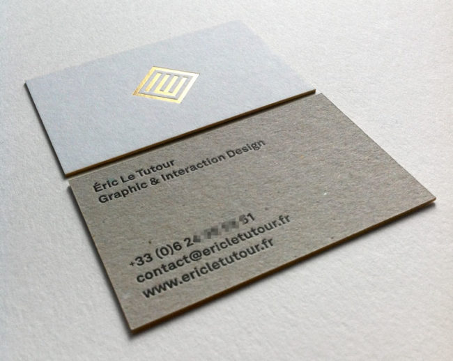 Badcass - Carte de visite en letterpess - Graphic & interaction design