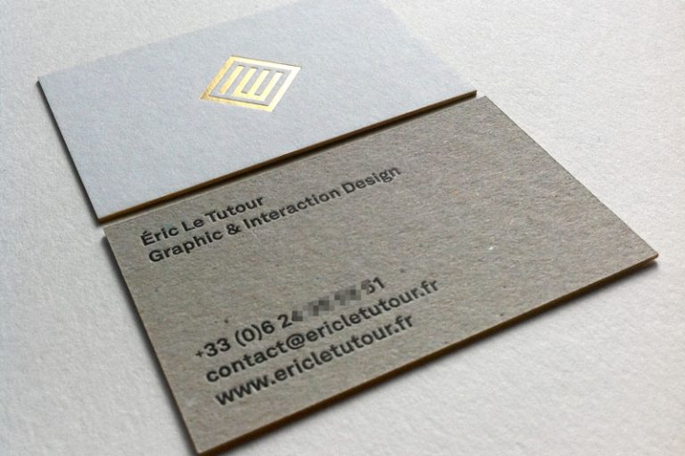 Badcass - Carte de visite en letterpess - Graphic & interaction design