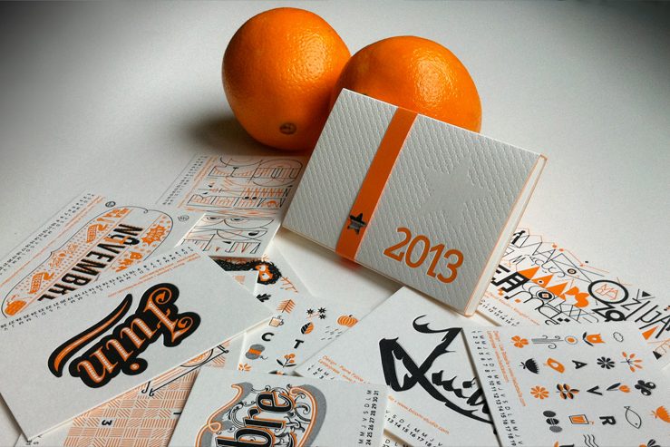 Badcass - Calendrier 2013 en letterpress